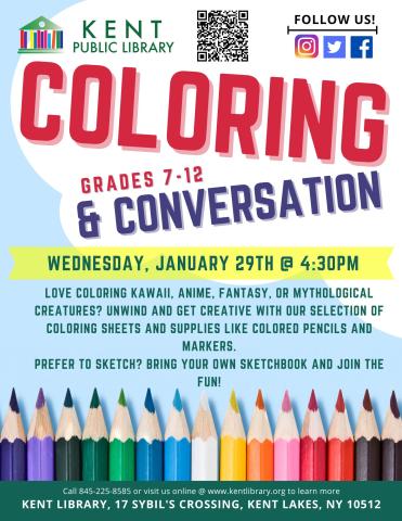 Coloring and conversation