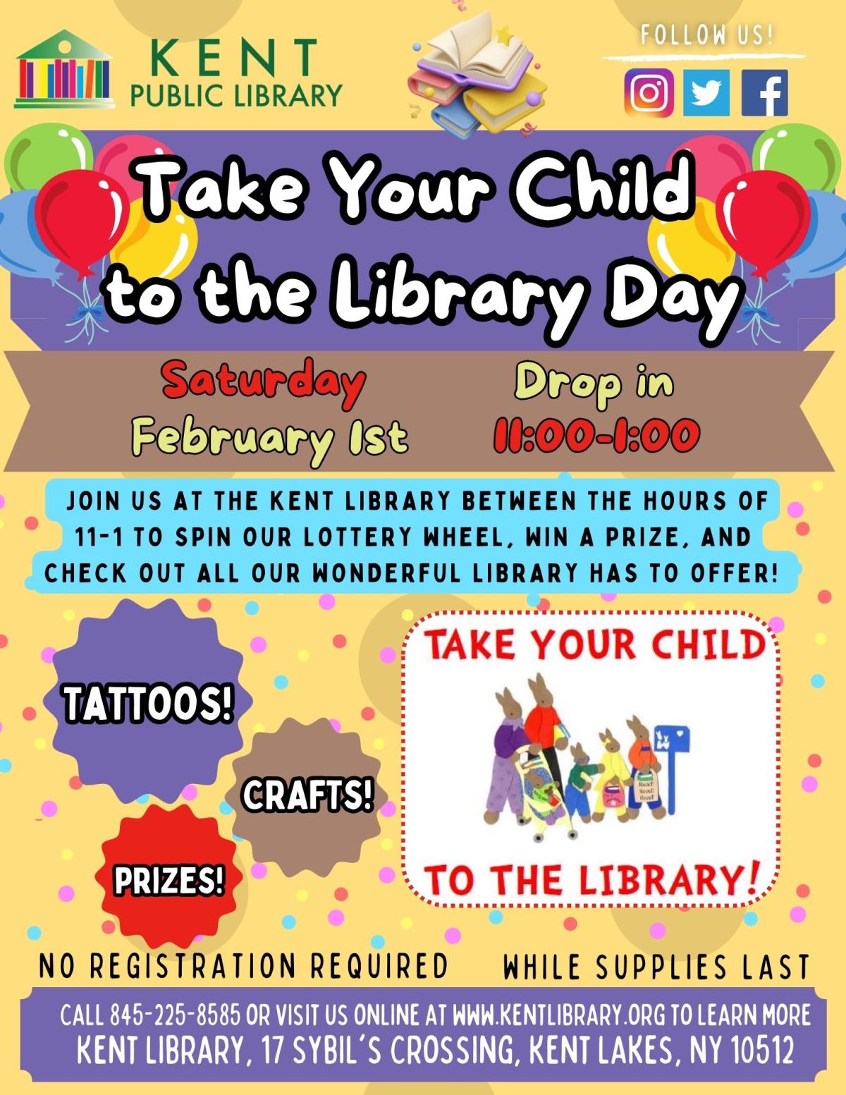 take your child to the library day!