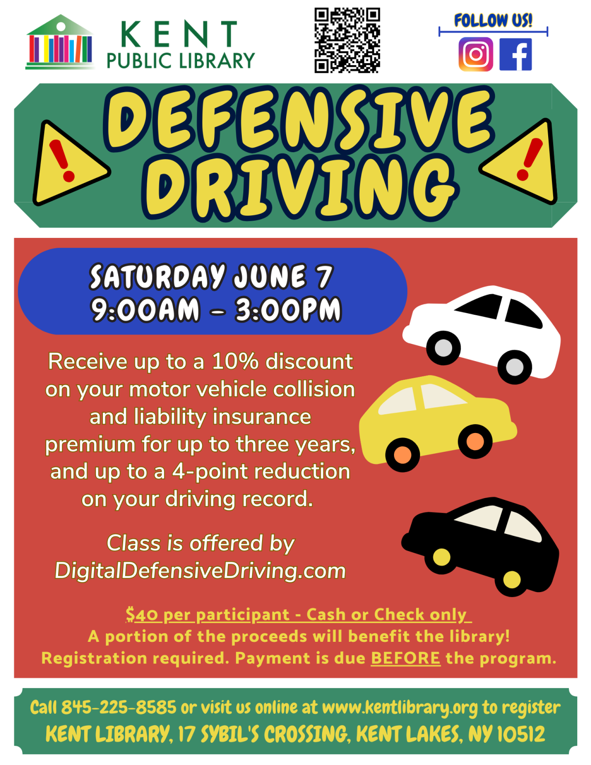 flyer with event information 