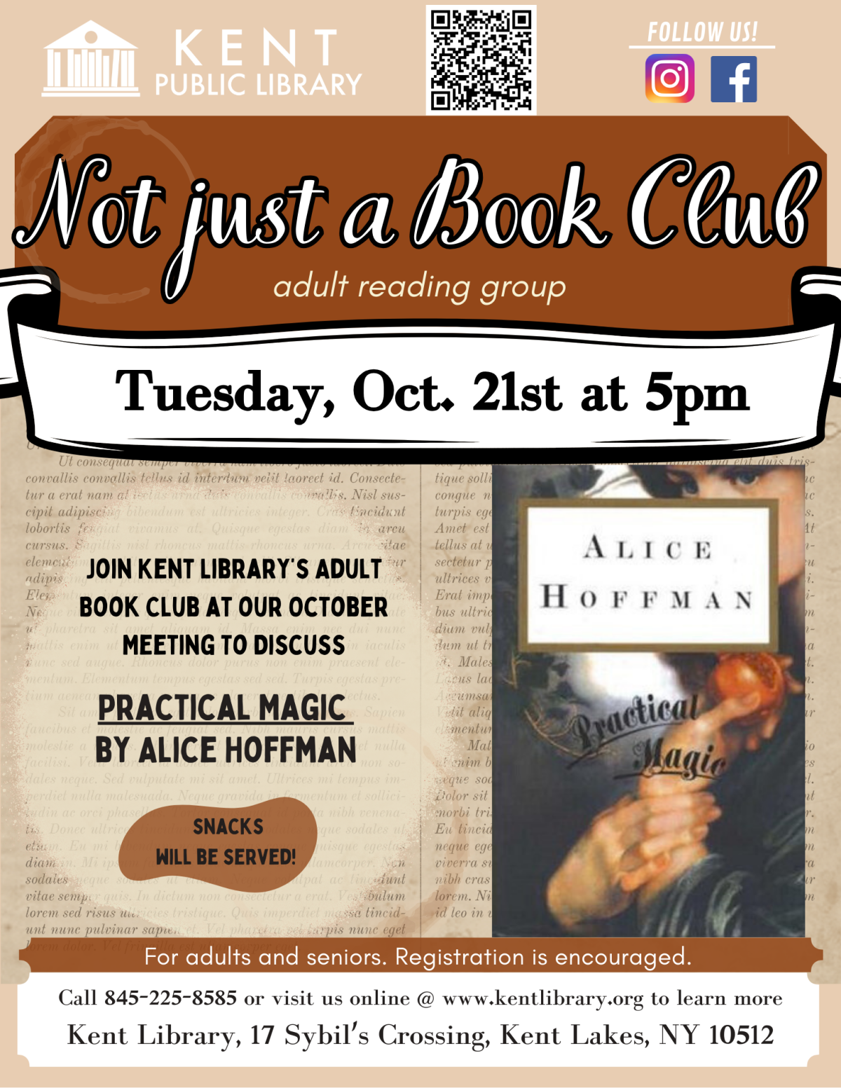 flyer with program information